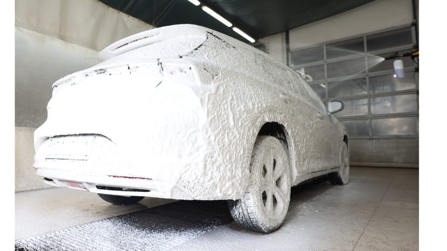 wasstraat auto wassen voorwassen