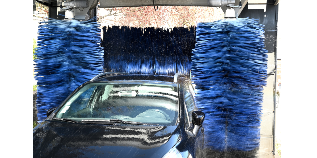 wasstraat auto wassen voorwassen